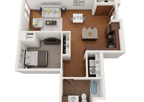 1 bed, 1 bath, 793 sqft, $2,050
