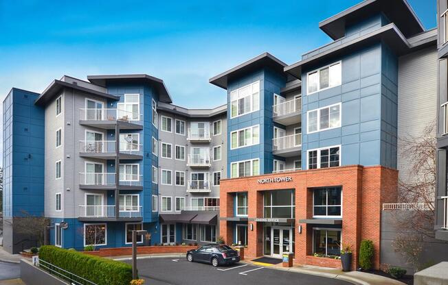 Building Exterior at Harrington Square, Renton, WA, 98056