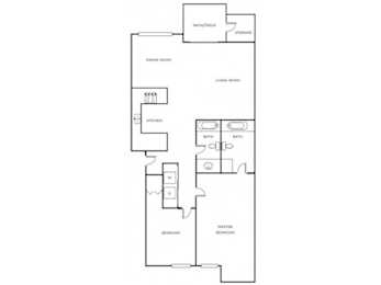 2 beds, 2 baths, 985 sqft, $1,632