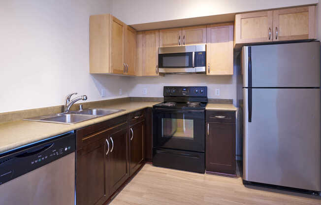 Kitchen with Stainless Steel Appliances