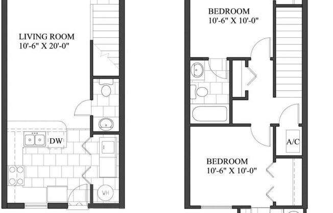 2 beds, 2.5 baths, 985 sqft, $1,938