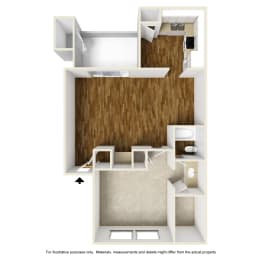 1 bed, 1 bath, 714 sqft, $989