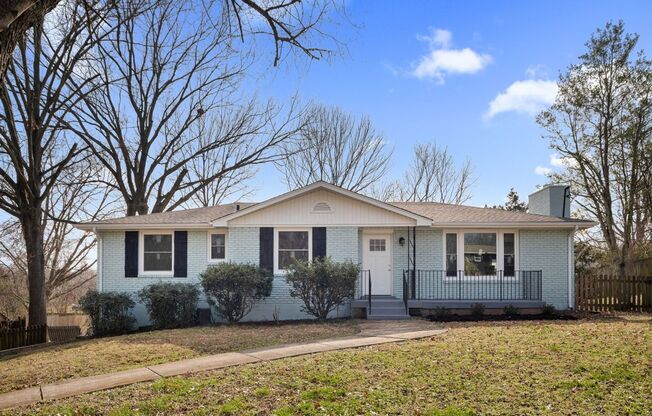 3 bed 2.5 bath East Nashville Home on dead-end street to Shelby-Bottoms Greenway- Large Yard, Great Kitchen, Garage, Fireplace