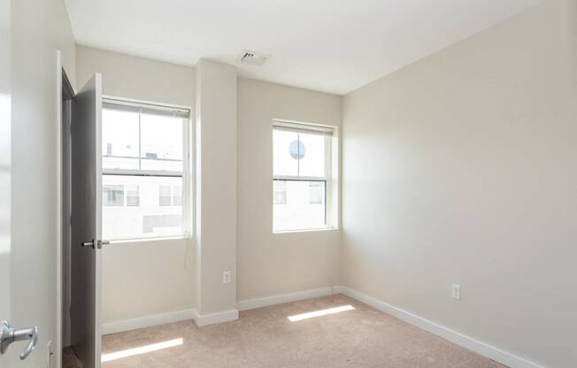 bedroom with closet and carpet floor