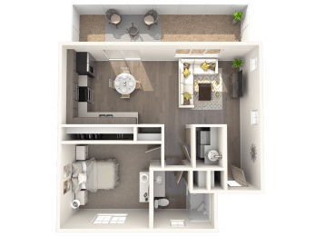 1 bed, 1 bath, 686 sqft, $1,700