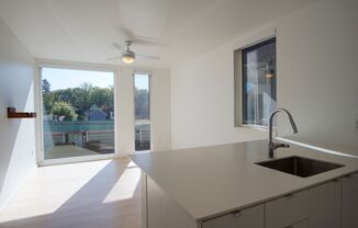 Modern 2nd Floor Studio with D/W & Washer/Dryer!