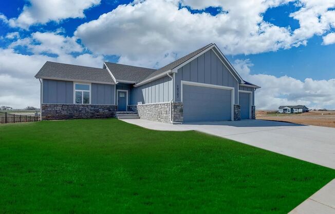 Single family home in west wichita which includes 3 bedrooms, 2 bathrooms, 3 car garage and yard mowing included.