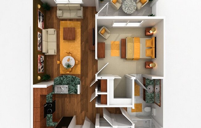 1 bed, 1 bath, 656 sqft, $1,394