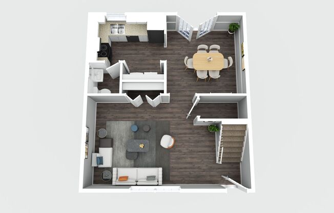 3 beds, 2.5 baths, 1,370 sqft, $1,015, Unit B-3