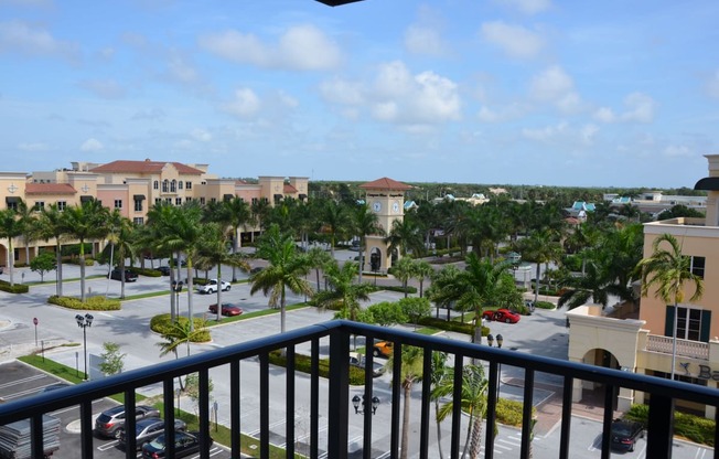 a view of the resort from the balcony