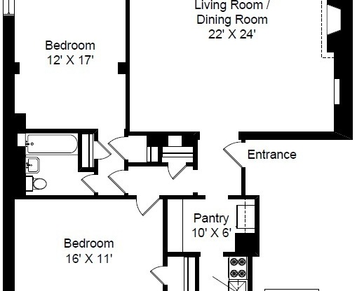 2 beds, 2 baths, 1,500 sqft, $3,450, Unit 273-15A