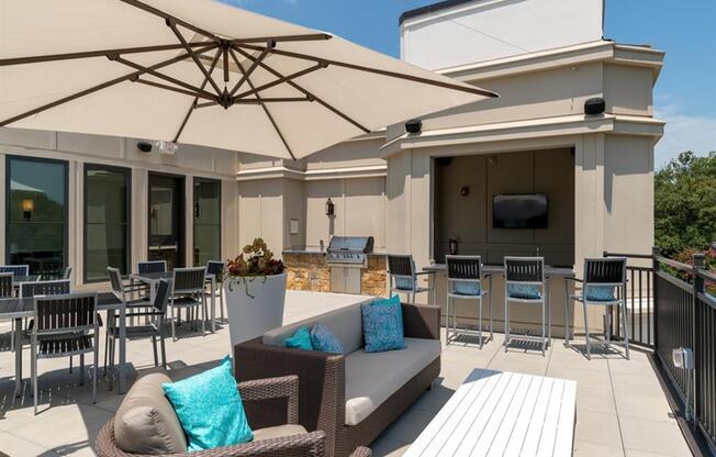 Rooftop Lounge at Berkshire Dilworth, Charlotte, North Carolina