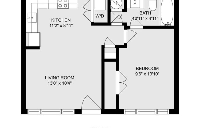 1 bed, 1 bath, 525 sqft, $1,141, Unit 1221-G