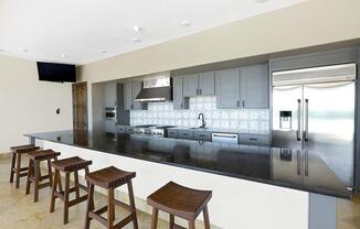 kitchen area in clubhouse