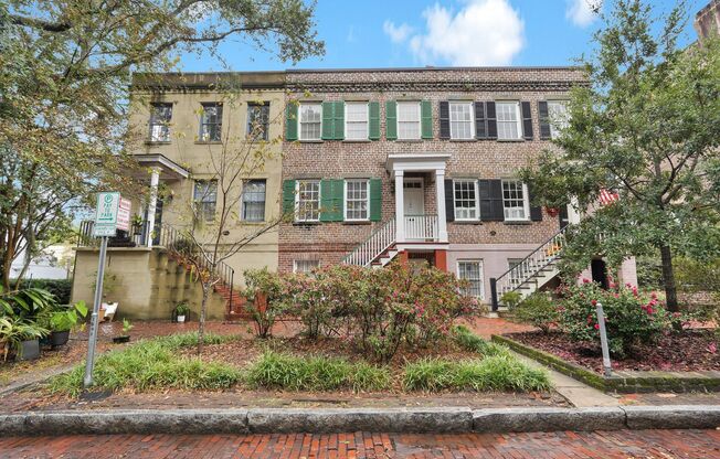 Fully Restored Historic Row House on the most beautiful street in Savannah!