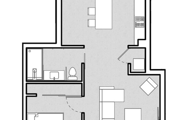 1 bed, 1 bath, 735 sqft, $3,895, Unit 611