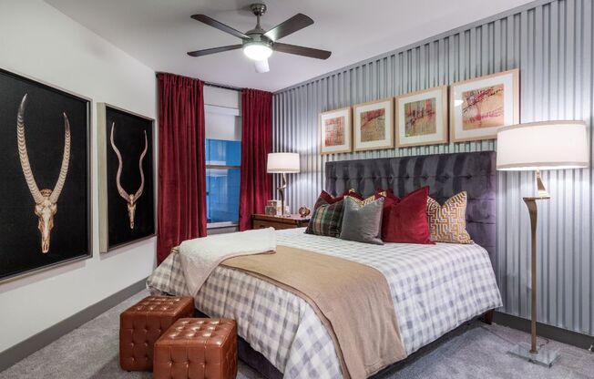 bedroom space in our luxury west dallas apartments