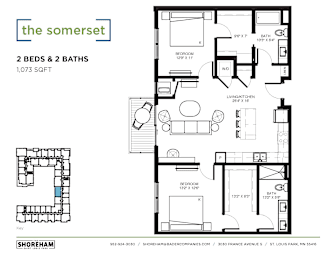 2 beds, 2 baths, 1,073 sqft, $2,327
