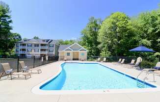 Exterior view of the Pool at Mallory Ridge, Bloomfield, Connecticut