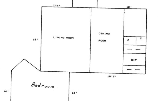 1 bed, 1 bath, 650 sqft, $895, Unit 17