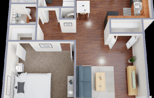 1 bed, 1 bath, 725 sqft, $1,099