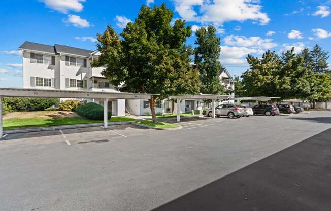 Farr Court Parking Lot with Covered Spots