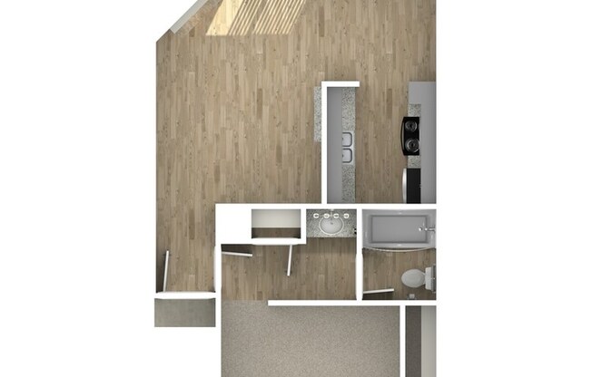 1 bed, 1 bath, 628 sqft, $1,024