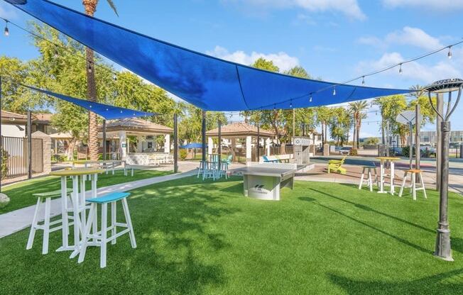 Outdoor area at Biscayne Bay Apartments
