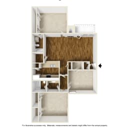 3 beds, 2 baths, 1,286 sqft, $1,975