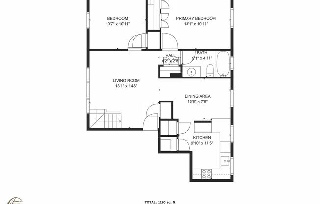 2 beds, 1 bath, $3,328, Unit UNIT 5