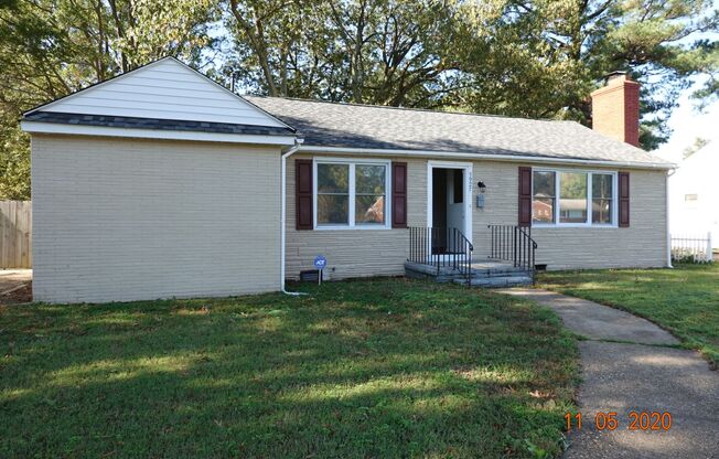 Completed Renovated Ranch for Rent-Newmarket Area in Newport News