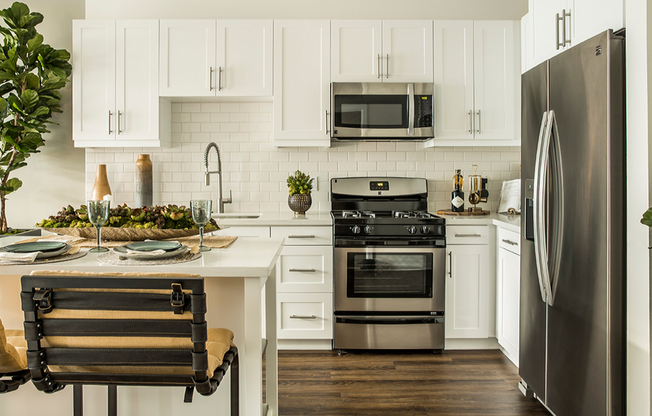 White custom cabinetry and pantry areas