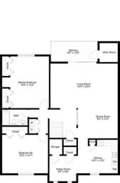 2 beds, 1 bath, 1,198 sqft, $1,857