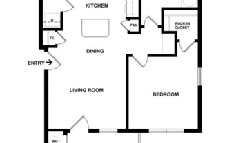 1 bed, 1 bath, 651 sqft, $1,000, Unit 310