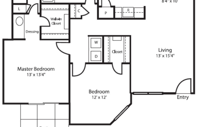 2 beds, 2 baths, 1,060 sqft, $1,209