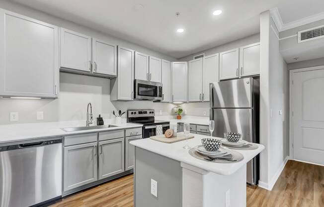 Kitchen with Petite Island