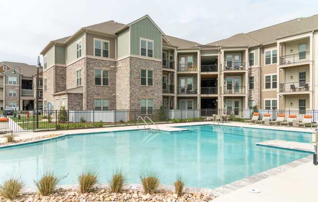 our apartments showcase an unique swimming pool at The Whitworth, Williamsburg, VA