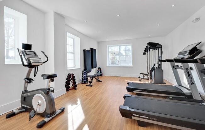Elevate your fitness routine at Icon Downtown Durham with our state-of-the-art gym. Enjoy modern equipment and a bright, spacious environment to help you achieve your wellness goals. Schedule a tour today to see your future home!