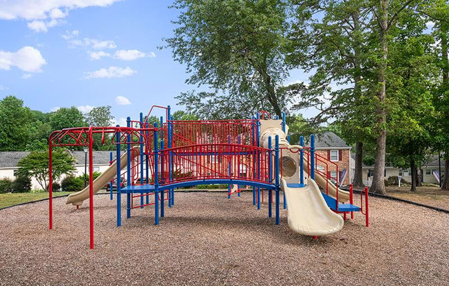 Playground with play area and slide at Barracks West in Charlottesville, VA