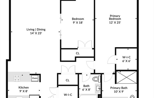 2 beds, 2 baths, 1,291 sqft, $6,250, Unit 2304