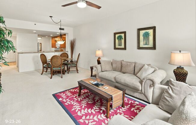 Fully Furnished 2 bedroom 2 bath at the Colony at the Peninsula!! $4500/month