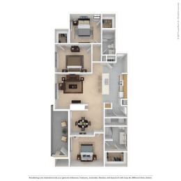 3 beds, 2 baths, 1,442 sqft, $2,302