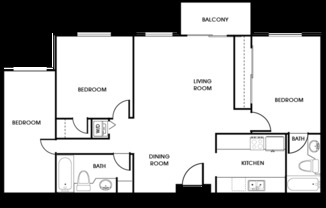 3 beds, 2 baths, 1,000 sqft, $2,842, Unit Unit 124