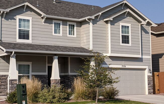 Open layout two-story home