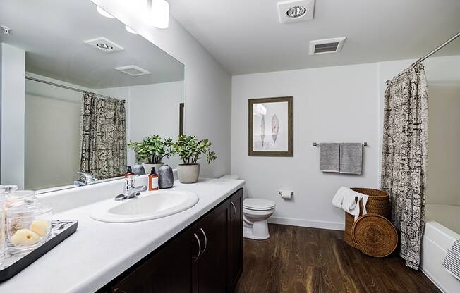 Bathroom at POINTE BY VINTAGE, Des Moines Washington