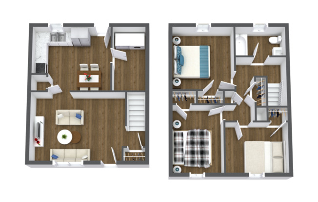 3 beds, 1 bath, 950 sqft, $1,499, Unit 1630-B