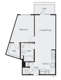 1 bed, 1 bath, 786 sqft, $3,057