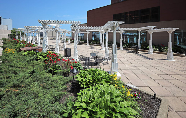 Outdoor Patio at Reserve Square in Cleveland OH.