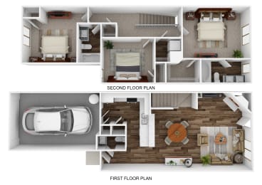 3 beds, 2.5 baths, 1,430 sqft, $2,295