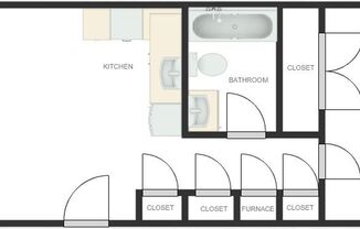 1 bed, 1 bath, 532 sqft, $875, Unit #06